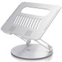 Aisens Soporte de Sobremesa XL Giratorio Ajustable para Portátil/Tablet 10-17 Pulgadas, Plata